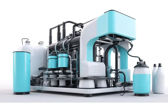 Oxygen Manufacturing Equipment Creative 3d Design Illustration